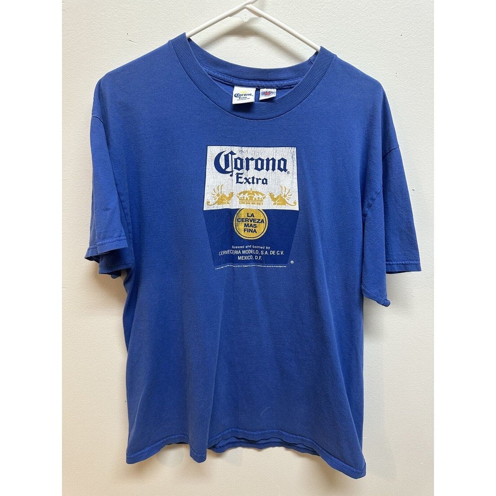 Vintage Men’s Corona T-Shirt | Unknown Size | Measurements In Photos
